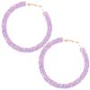1Pair Loop Earrings for Women Sparkly Big Circle Ear Jewelry Hand-crafted Fashionable Statement Earrings for Special Occasions and Daily Wear view 1