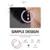1Pair Loop Earrings for Women Sparkly Big Circle Ear Jewelry Hand-crafted Fashionable Statement Earrings for Special Occasions and Daily Wear view 2