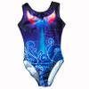 JoyCan Women's Rhythmic Gymnastics suit tights competition suit Gymnastics suit Blue costume view 3