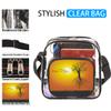 bisibuy Flying Mulberry Tree Clear Crossbody Bag Clear Messenger Bag Shoulder Bags Clear Purse Stadium Approved for Concerts Sports Events Work Travel view 2