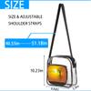 bisibuy Flying Mulberry Tree Clear Crossbody Bag Clear Messenger Bag Shoulder Bags Clear Purse Stadium Approved for Concerts Sports Events Work Travel view 3