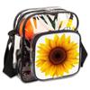bisibuy Sunflower Clear Crossbody Bag Clear Messenger Bag Shoulder Bags Clear Purse Stadium Approved for Concerts Sports Events Work Travel view 1