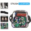bisibuy Cactus Colorful Clear Crossbody Bag Clear Messenger Bag Shoulder Bags Clear Purse Stadium Approved for Concerts Sports Events Work Travel view 3