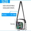 bisibuy Cactus Colorful Clear Crossbody Bag Clear Messenger Bag Shoulder Bags Clear Purse Stadium Approved for Concerts Sports Events Work Travel view 4