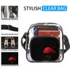 Butterfly Red Rose Clear Crossbody Bag Clear Messenger Bag Shoulder Bags Clear Purse Stadium Approved for Concerts Sports Events Work Travel view 3