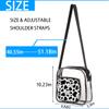 Animal Cows Print Clear Crossbody Bag Clear Messenger Bag Shoulder Bags Clear Purse Stadium Approved for Concerts Sports Events Work Travel view 3
