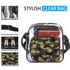 bisibuy Camouflage Green Clear Crossbody Bag Clear Messenger Bag Shoulder Bags Clear Purse Stadium Approved for Concerts Sports Events Work Travel view 2