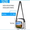 bisibuy Summer Sunflower Clear Crossbody Bag Clear Messenger Bag Shoulder Bags Clear Purse Stadium Approved for Concerts Sports Events Work Travel view 3