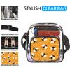 bisibuy Cute Bee Bumblebee Clear Crossbody Bag Clear Messenger Bag Shoulder Bags Clear Purse Stadium Approved for Concerts Sports Events Work Travel view 2