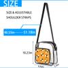 bisibuy Cute Bee Bumblebee Clear Crossbody Bag Clear Messenger Bag Shoulder Bags Clear Purse Stadium Approved for Concerts Sports Events Work Travel view 3