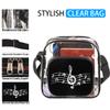 bisibuy Music Notes Clear Crossbody Bag Clear Messenger Bag Shoulder Bags Clear Purse Stadium Approved for Concerts Sports Events Work Travel view 2