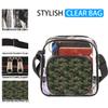 bisibuy Forest Camo Camouflage Clear Crossbody Bag Clear Messenger Bag Shoulder Bags Clear Purse Stadium Approved for Concerts Sports Events Work Travel view 2