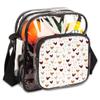 bisibuy Farmhouse Rooster Chicken Clear Crossbody Bag Clear Messenger Bag Shoulder Bags Clear Purse Stadium Approved for Concerts Sports Events Work Travel view 1