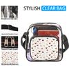 bisibuy Farmhouse Rooster Chicken Clear Crossbody Bag Clear Messenger Bag Shoulder Bags Clear Purse Stadium Approved for Concerts Sports Events Work Travel view 2