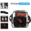 bisibuy Sports Basketball Clear Crossbody Bag Clear Messenger Bag Shoulder Bags Clear Purse Stadium Approved for Concerts Sports Events Work Travel view 2