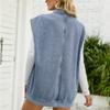 FindThy Womens Vintage Denim Jean Vest Oversized Button Down Jean Waistcoat Gilet(1481-Blue-XL-LB) view 3