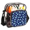 Dolphins Clear Crossbody Bag Clear Messenger Bag Shoulder Bags Clear Purse Stadium Approved for Concerts Sports Events Work Travel view 1