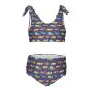 Aflyko Girls' Swimwear Race Car Cartoon Icon 2-Piece Bikini Set Childish Beachwear 3-10T view 1
