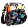 bisibuy Watercolor Succulents Clear Crossbody Bag Clear Messenger Bag Shoulder Bags Clear Purse Stadium Approved for Concerts Sports Events Work Travel view 1