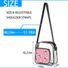 bisibuy Bee Honey Grids Clear Crossbody Bag Clear Messenger Bag Shoulder Bags Clear Purse Stadium Approved for Concerts Sports Events Work Travel view 3