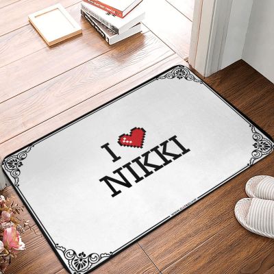 Abipuir Home Decor Men I Love Nikki Doormat Hot Cocoa Bar Decor Outdoor Mats for Front Door (Color : Colour, Size : 50X80CM)