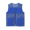 Altsuceser Adult Mesh Volunteer Activity Vest Supermarket Uniform Vests Clerk Workwear with Pockets Royal Blue 4XL view 1