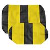 Seat Cover Replacement for Club Car Post-2000 DS Golf Cart - Front Bench Seat - Premium Marine Vinyl - 5 Panel Stitching - Staple On Installation - Two-Tone Golf Cart Seat Covers (Black & Yellow) view 4