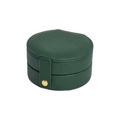 BIHOOA Travel portable ring jewelry storage box stud earrings jewelry jewelry storage box multi-layer jewelry box 11 * 11 * 5.8cm Green