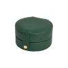 BIHOOA Travel portable ring jewelry storage box stud earrings jewelry jewelry storage box multi-layer jewelry box 11 * 11 * 5.8cm Green view 1