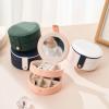 BIHOOA Travel portable ring jewelry storage box stud earrings jewelry jewelry storage box multi-layer jewelry box 11 * 11 * 5.8cm Green view 4