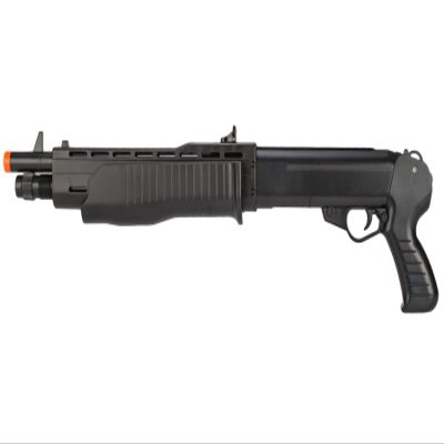 Golden Ball x HFC Airsoft HA-232B Spring Powered Polymer Shotgun - Black