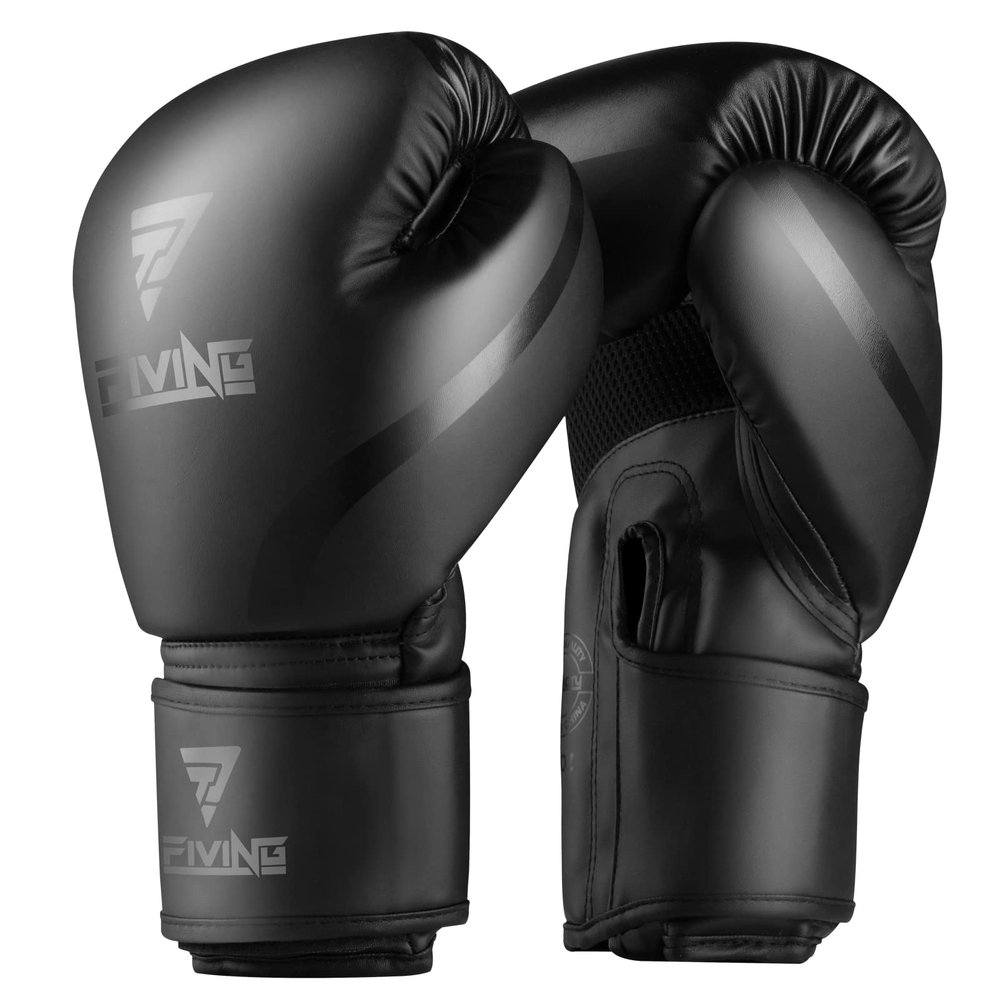 Boxing Gloves Men & Women, Pro Training Sparring, PU Leather MMA Kickboxing, Adult Heavy Punching Bag Gloves Mitts Focus Pad Workout, Ventilated Palm, 8 10 12 oz