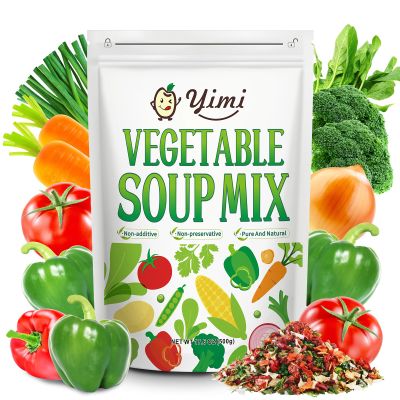 Yimi Dehydrated Vegetables for Ramen, Freeze Dried Vegetable Soup Mix