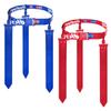 NANSHINE 2Pcs Flag Football Sets (1Pcs Red Set 1Pcs Blue Set),Each Set Inclued 1pcs Adjustable Football Belt With 3pcs Flags For Kids Youth Adults Outdoor Training And Games view 1