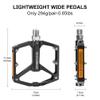 ROCKBROS Mountain Bike Pedals MTB Pedals with Reflective Strips Bicycle Flat Pedals Aluminum 9/16" Sealed Bearing Lightweight Platform for Road Mountain BMX MTB Bike view 4