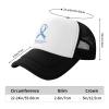 SwpWab Prostate Cancers Awareness Adult Mesh Baseball Cap with Excellent Permeability for Both Men Women Black view 4
