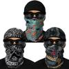 Red Plume 3PCS Balaclava Ski Mask Motorcycle Full Face Mask Outdoor Tactical Hood Headwear Mask Unisex for Cycling Halloween Windproof view 1