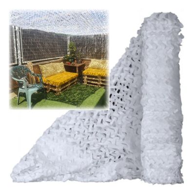 White Reinforced Camouflage Netting,Garden Pergola Decorative Shade Net,Camo Netting for Hunting,Military,Camping,Car Cover,Sunscreen Camouflage Net,Light and Durable,White-5x10m(16.4*32.8ft)