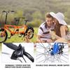 GOJLEX Foldable Tandem Bike, 20City Tandem Folding Bicycle, 7-Speed Adjustable Cruiser Bike Folding Bike with 3 Seats& Disc Brake, CE FCC CCC view 2