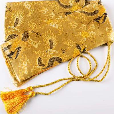 51 Inch Synthetic Silk Nice Pattern Bag with Golden Tassel Cover Carrying for Japanese Samurai Katana Chinese Swords
