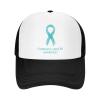 SwpWab Ovarian Cancer Awareness Adult Mesh Baseball Cap with Excellent Permeability for Both Men Women Black view 2