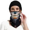 Red Plume 3PCS Balaclava Ski Mask Motorcycle Full Face Mask Outdoor Tactical Hood Headwear Mask Unisex for Cycling Halloween Windproof view 4