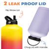 64 OZ Insulated Water Bottles with Straw - Waterbottle Carrier with Strap, Protective Boot & Paracord Handle, Stainless Steel Water Flask Canteen view 3
