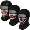 Red Plume 3PCS Balaclava Ski Mask Motorcycle Full Face Mask Outdoor Tactical Hood Headwear Mask Unisex for Cycling Halloween Windproof view 1