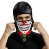 Red Plume 3PCS Balaclava Ski Mask Motorcycle Full Face Mask Outdoor Tactical Hood Headwear Mask Unisex for Cycling Halloween Windproof view 2