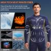 CL convallaria 2 Pack Men's Thermal Shirt Long Sleeve Fleece Lined Tops Base Layer Long John Shirts for Men,Small,B-Black+Blue view 2