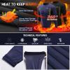 CL convallaria 2 Pack Men's Thermal Shirt Long Sleeve Fleece Lined Tops Base Layer Long John Shirts for Men,Small,B-Black+Blue view 3