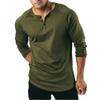 Dninmim Men T Shirt Long Sleeve Men Cotton Tshirt Men's Solid Color T-Shirt view 1