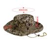 Outdoor Mountaineering Jungle Cap Sunscreen Wide Brim Bucket Hats Foldable Sun Hats for Mens and Womens (I, One Size) view 3