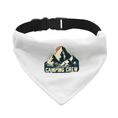 Camping Crew Pet Bandana Collar - Landscape Scarf Collar - Cool Design Dog Bandana - S